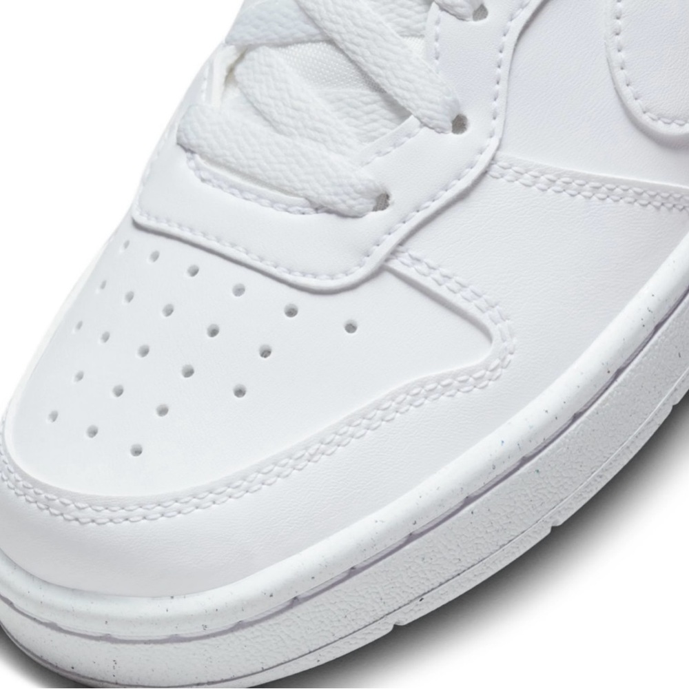 ✨NIKE COURT BOROUGH LOW RECRAFT BIG KIDS✨ White Low-Top Sneakers - Picture 5 of 8